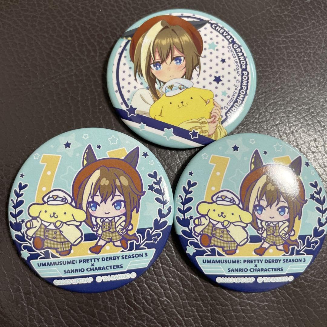 Amazon.co.jp: ウマ 娘 シュヴァルグラン サン リオ 缶バッジ